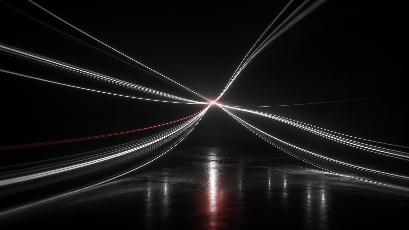 Abstract render of converging light strands representing many disciplines united into one